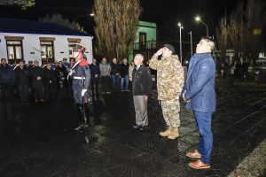 Claudio Vidal participó del izamiento homenaje al General San Martín