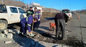 Vialidad realiza tareas de mantenimiento en 28 de Noviembre