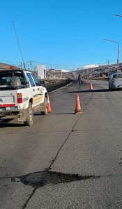 Vialidad realiza tareas de mantenimiento en 28 de Noviembre