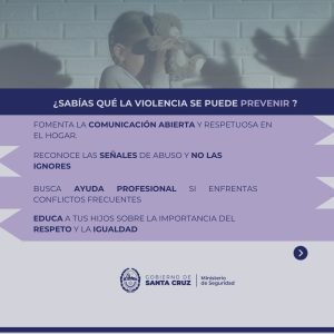 El Ministerio de Seguridad refuerza la Prevención y Concientización sobre la Violencia Intrafamiliar