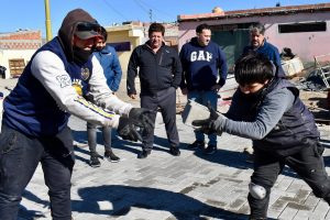 Las Heras: Luxen supervisó avance de obras junto al intendente Carambia