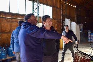 Las Heras: Luxen supervisó avance de obras junto al intendente Carambia