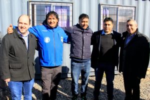 Obra histórica: Vidal encabezó el acto de reapertura de trabajos en Perito Moreno