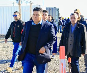 Obra histórica: Vidal encabezó el acto de reapertura de trabajos en Perito Moreno