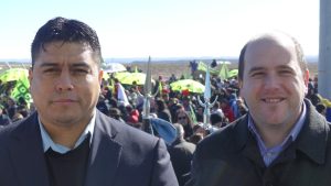 Obra histórica: Vidal encabezó el acto de reapertura de trabajos en Perito Moreno