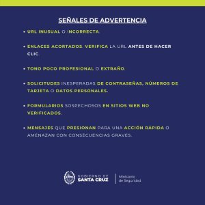 Seguridad informa acerca del Phishing, una modalidad de estafa virtual