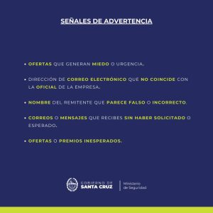 Seguridad informa acerca del Phishing, una modalidad de estafa virtual