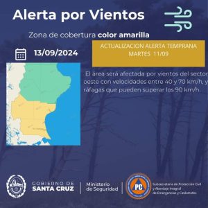 Protección Civil y organismos monitorean y aseguran el tránsito en rutas santacruceñas