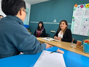 Educación se reunió con estudiantes en Caleta Olivia
