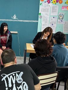 Educación se reunió con estudiantes en Caleta Olivia