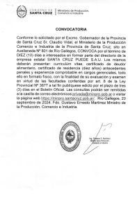 Empresa de alimentos: el gobierno conformará el directorio mediante un concurso público