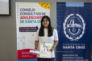 Consejo Consultivo Adolescente: La ministra Cárdenas resaltó el rol ciudadano de los adolescentes santacruceños