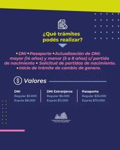 El Registro Civil Móvil llega al CIC del Carmen de Río Gallegos