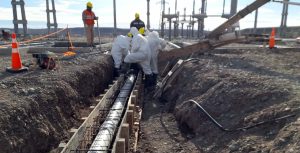 Informan avances en la obra de tendido eléctrico El Pluma- Perito Moreno