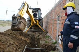 El Gobierno inició una obra de red de gas de más de mil metros en Río Gallegos