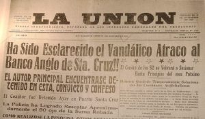 Seguridad brindó disertación sobre el robo al Banco Anglo Sudamericano ocurrido en 1935