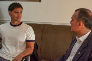 Tras su triunfo en la maratón de Queretaro, Matías Díaz se reunió con los Ministros Álvarez y Cárdenas