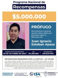 Recompensa por la joven desaparecida en Pico Truncado