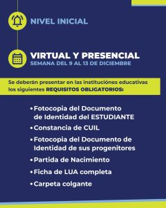 Fechas para confirmar la vacante obtenida en Pre Inscripciones 2025