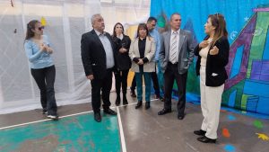 Autoridades provinciales recorrieron instituciones educativas de la Cuenca Carbonífera