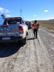 Gobernador Gregores: Protección Civil rescató a una familia mendocina atrapada en la ruta durante las intensas lluvias