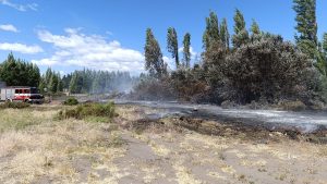 Controlaron incendio en la Reserva Urbana Laguna de Los Juncos de Los Antiguos