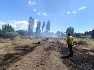 Controlaron incendio en la Reserva Urbana Laguna de Los Juncos de Los Antiguos