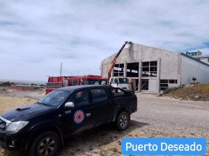 Protección Civil Santa Cruz cerró una jornada de intensas intervenciones ante los fuertes vientos que azotaron la provincia