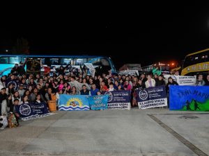 Vidal despidió en Caleta Olivia a la delegación que participará en el Festival de Jesús María