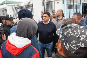 Vidal recibió a trabajadores de UOCRA