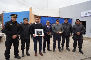 Vidal inauguró la sede del Ministerio de Seguridad y la División de Infantería ZN en Caleta Olivia