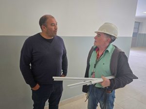 IDUV relevó los trabajos que se concretan en la Escuela N°85 de Pico Truncado