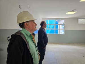 IDUV relevó los trabajos que se concretan en la Escuela N°85 de Pico Truncado