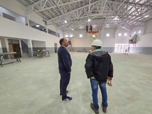 IDUV relevó los trabajos que se concretan en la Escuela N°85 de Pico Truncado