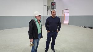 IDUV relevó los trabajos que se concretan en la Escuela N°85 de Pico Truncado