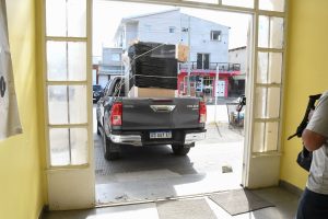 El Gobierno entregó equipos de calefacción al Colegio N° 25 de Río Gallegos