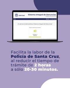 Sistema Integral de Denuncias: ¿En qué consiste esta nueva herramienta que se implementa en Santa Cruz?