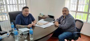 El ministro Nicolás Brizuela recorrió obras en Las Heras junto al intendente Carambia