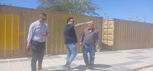 El ministro Nicolás Brizuela recorrió obras en Las Heras junto al intendente Carambia