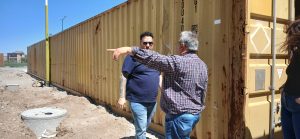 El ministro Nicolás Brizuela recorrió obras en Las Heras junto al intendente Carambia