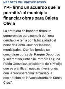 Vidal sobre YPF: “Las malas políticas nos han quitado soberanía de decisión sobre nuestros recursos”