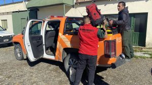 Santa Cruz envía brigadistas a Neuquén: El CAP refuerza la lucha contra el fuego en Aluminé