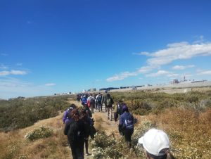 Santa Cruz celebró una jornada de senderismo en la Reserva Provincial Aves Migratorias