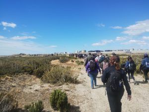 Santa Cruz celebró una jornada de senderismo en la Reserva Provincial Aves Migratorias