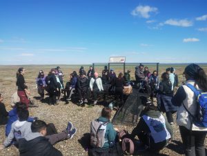 Santa Cruz celebró una jornada de senderismo en la Reserva Provincial Aves Migratorias