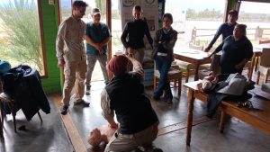 Salud Rural brindó capacitación de RCP en la Estancia Nibepo Aike