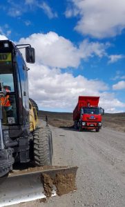 “Los 73 Malditos”: Vialidad Provincial junto a Vialidad Nacional trabajan articuladamente en un tramo de la Ruta 40