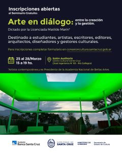 Arte en diálogo: Inscripciones abiertas al seminario gratuito dictado por Matilde Marín