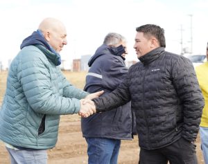 Recorrido de obra en el barrio San Benito: IDUV, empresas y la UOCRA
