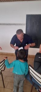 Salud realizó actividades en la escuela rural de Camusu Aike